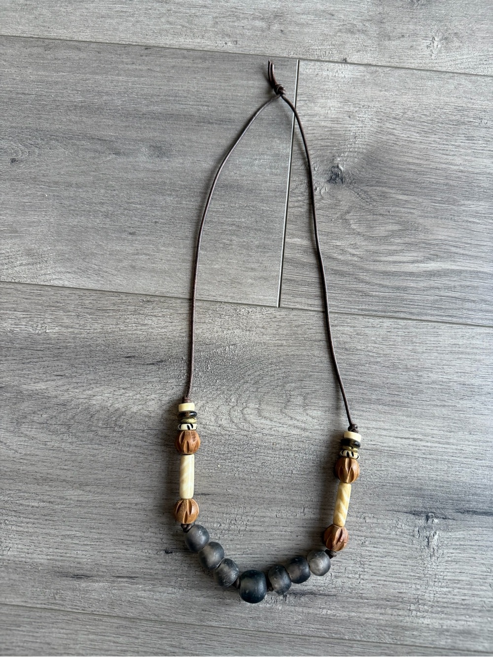 Twine & Twig beaded necklace